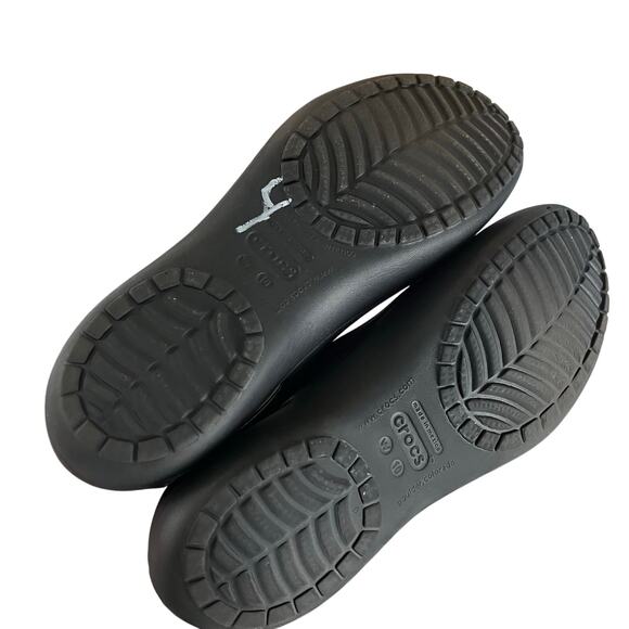 Crocs Women's Kadee Black Ballet Flats Size 10 - Picture 3 of 6